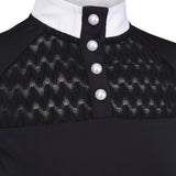 Shires Aubrion Optima VX Show Shirt - Young Rider #colour_black