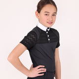 Shires Aubrion Optima VX Show Shirt - Young Rider #colour_black