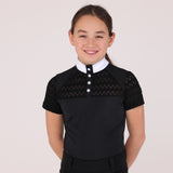 Shires Aubrion Optima VX Show Shirt - Young Rider #colour_black