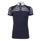 Shires Aubrion Optima VX Show Shirt - Young Rider #colour_navy