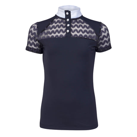 Shires Aubrion Optima VX Show Shirt - Young Rider #colour_navy