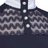 Shires Aubrion Optima VX Show Shirt - Young Rider #colour_navy