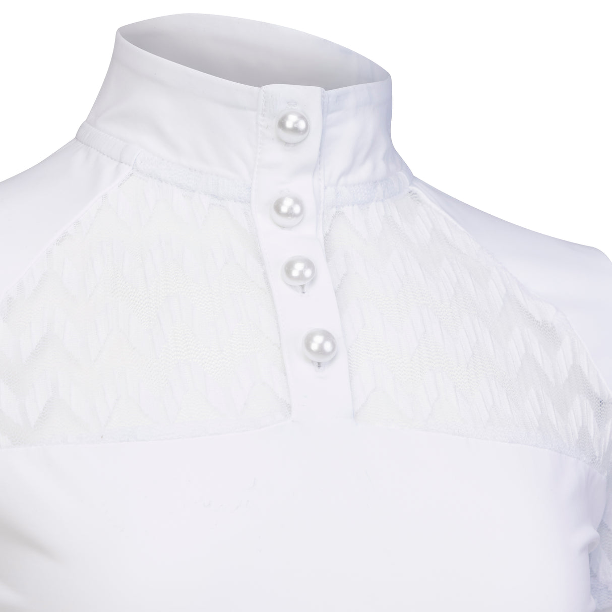Shires Aubrion Optima VX Show Shirt - Young Rider #colour_white