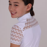 Shires Aubrion Optima VX Show Shirt - Young Rider #colour_white