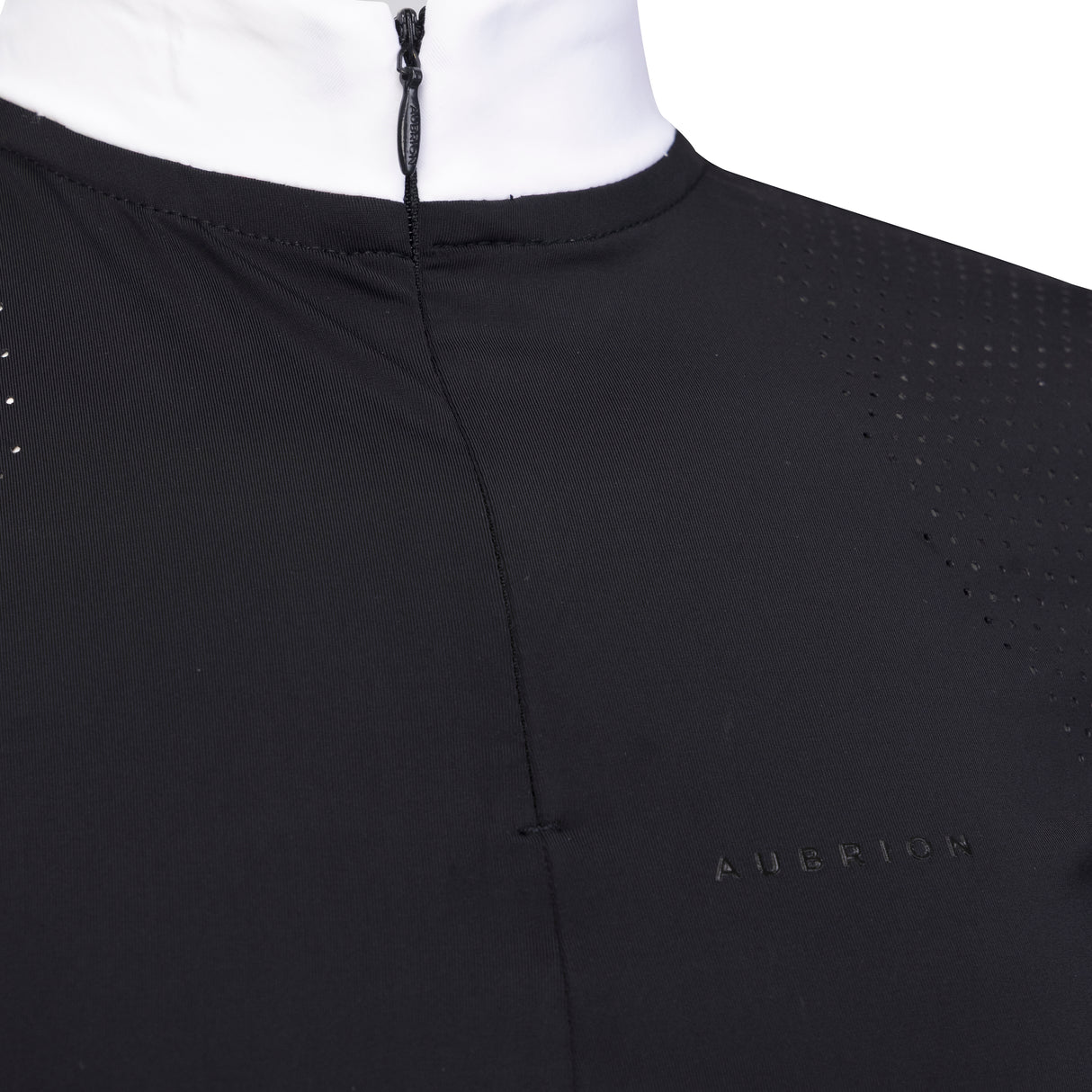 Shires Aubrion Optima QX Show Shirt - Young Rider #colour_black