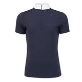 Shires Aubrion Optima QX Show Shirt - Young Rider #colour_navy