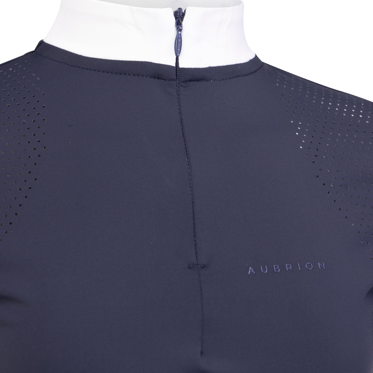Shires Aubrion Optima QX Show Shirt - Young Rider #colour_navy