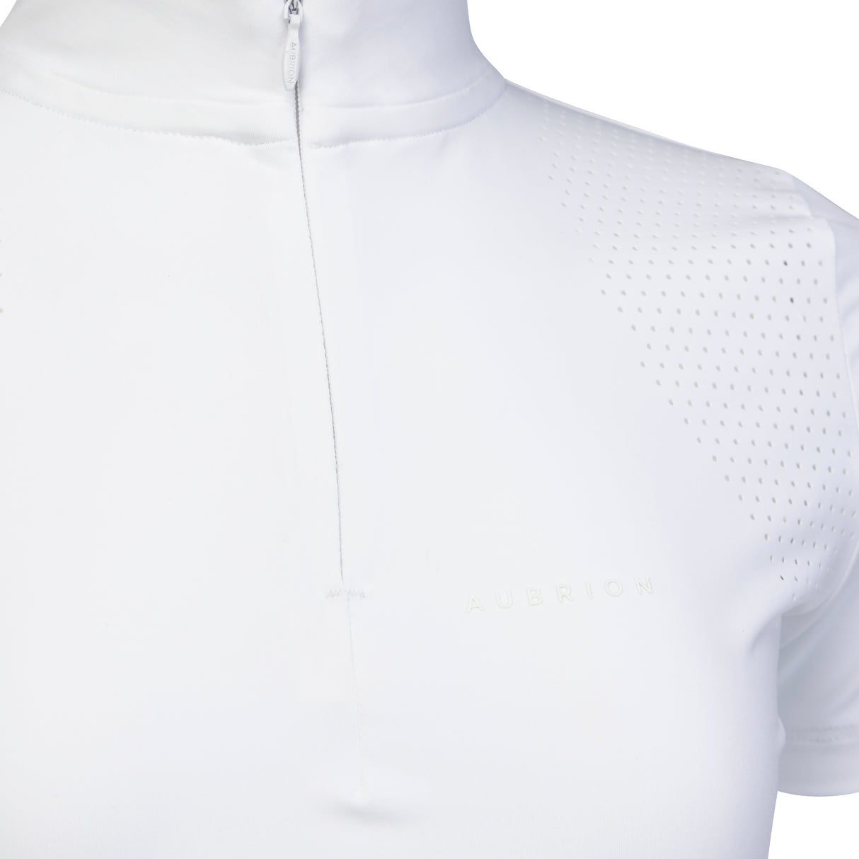 Shires Aubrion Optima QX Show Shirt - Young Rider #colour_white