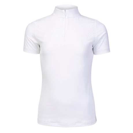 Shires Aubrion Optima QX Show Shirt - Young Rider #colour_white
