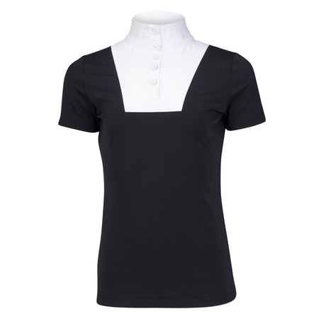 Shires Aubrion Optima MX Show Shirt - Young Rider #colour_black