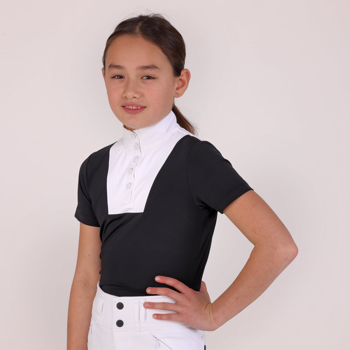 Shires Aubrion Optima MX Show Shirt - Young Rider