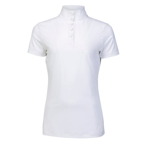 Shires Aubrion Optima MX Show Shirt - Young Rider #colour_white