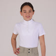 Shires Aubrion Optima MX Show Shirt - Young Rider #colour_white