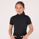 Shires Aubrion Optima GX Show Shirt - Young Rider #colour_black