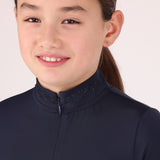 Shires Aubrion Optima GX Show Shirt - Young Rider #colour_navy