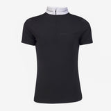 Shires Aubrion Optima LX Show Shirt - Young Rider #colour_black