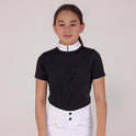 Shires Aubrion Optima LX Show Shirt - Young Rider #colour_black