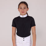 Shires Aubrion Optima LX Show Shirt - Young Rider #colour_black