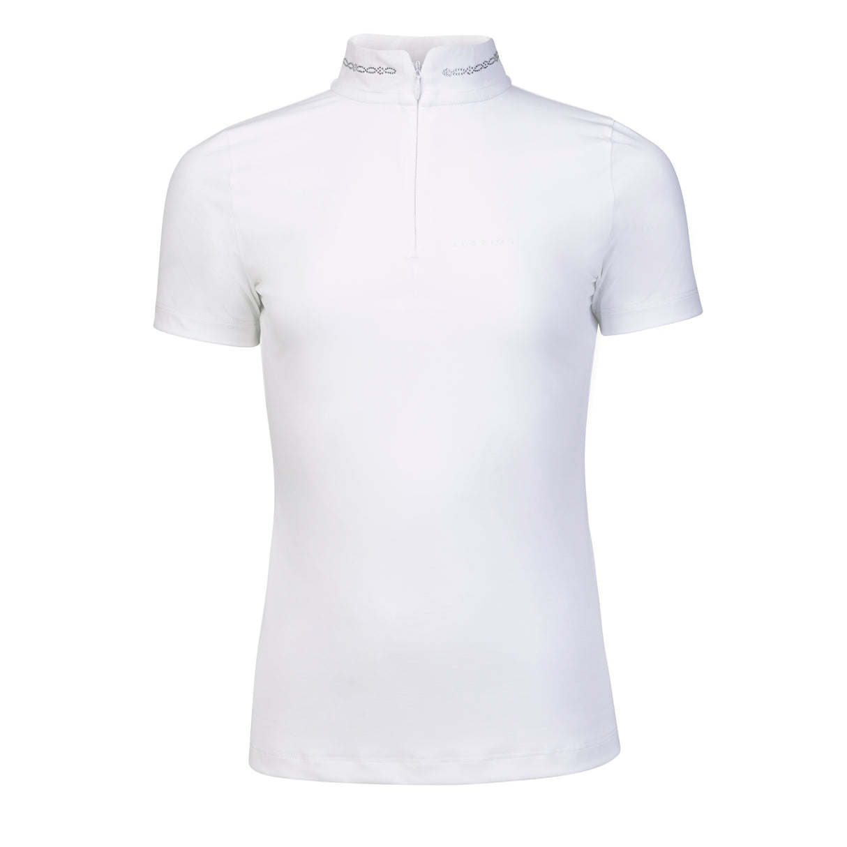 Shires Aubrion Optima LX Show Shirt - Young Rider #colour_white