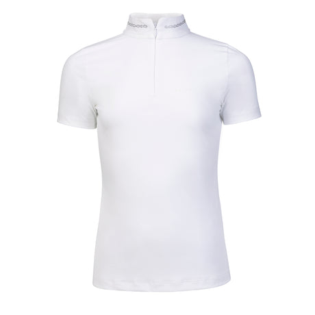 Shires Aubrion Optima LX Show Shirt - Young Rider #colour_white