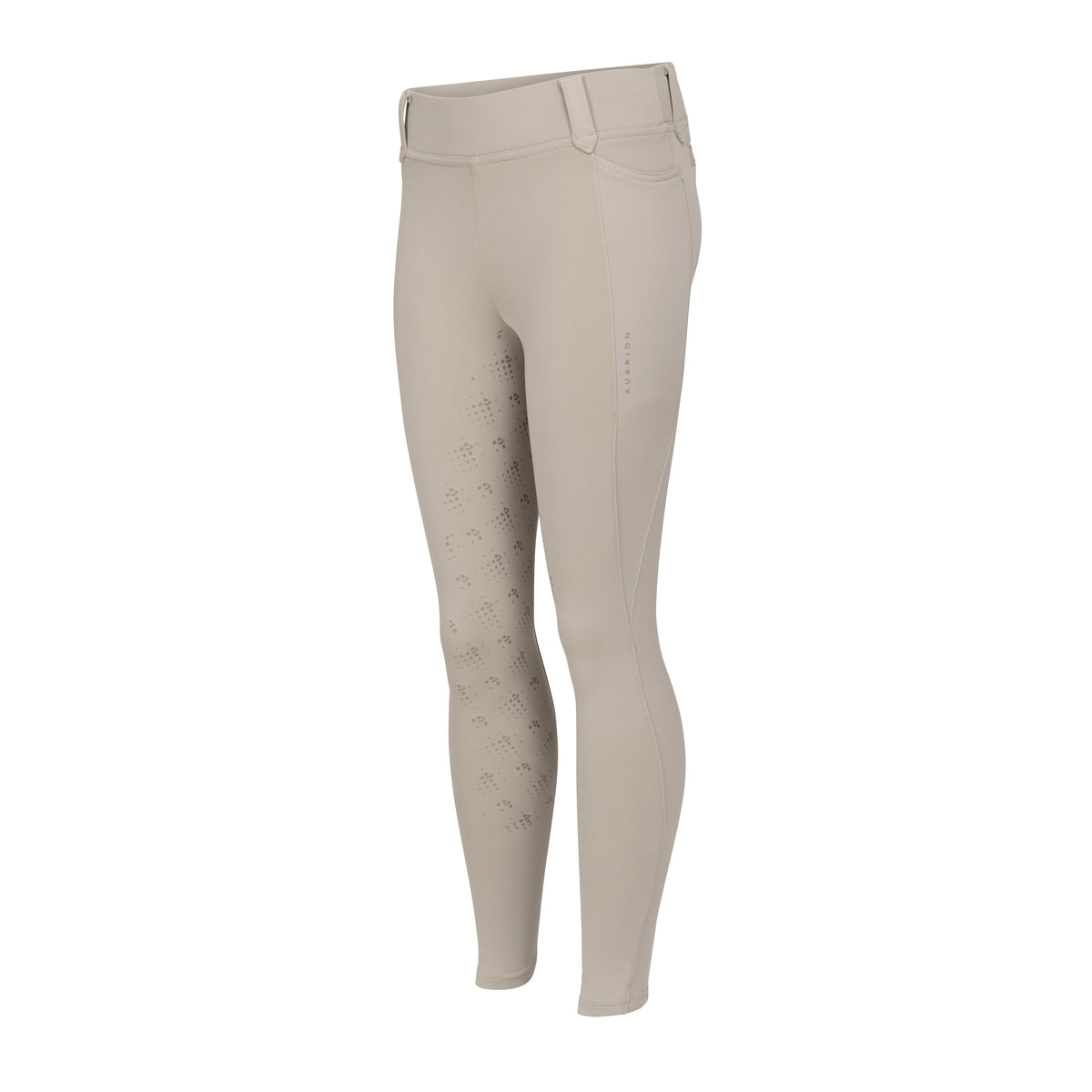 Shires Aubrion Optima MX Riding Tights - Young Rider #colour_beige