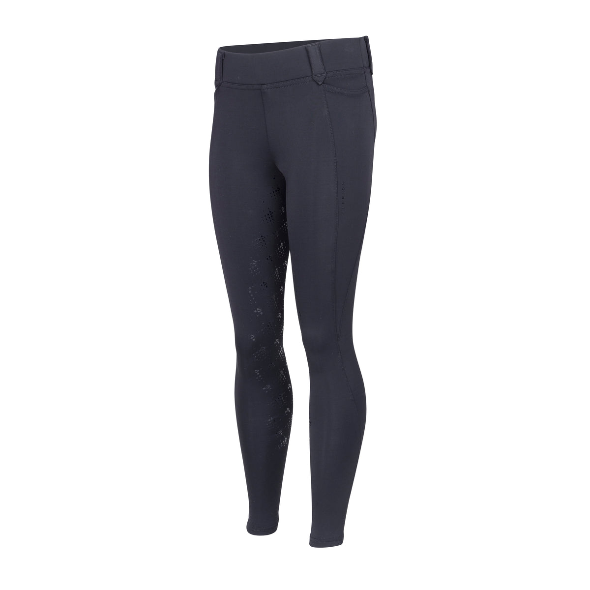 Shires Aubrion Optima MX Riding Tights - Young Rider #colour_black