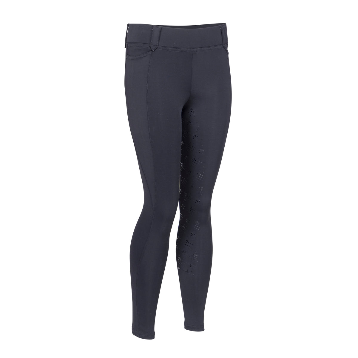 Shires Aubrion Optima MX Riding Tights - Young Rider #colour_black
