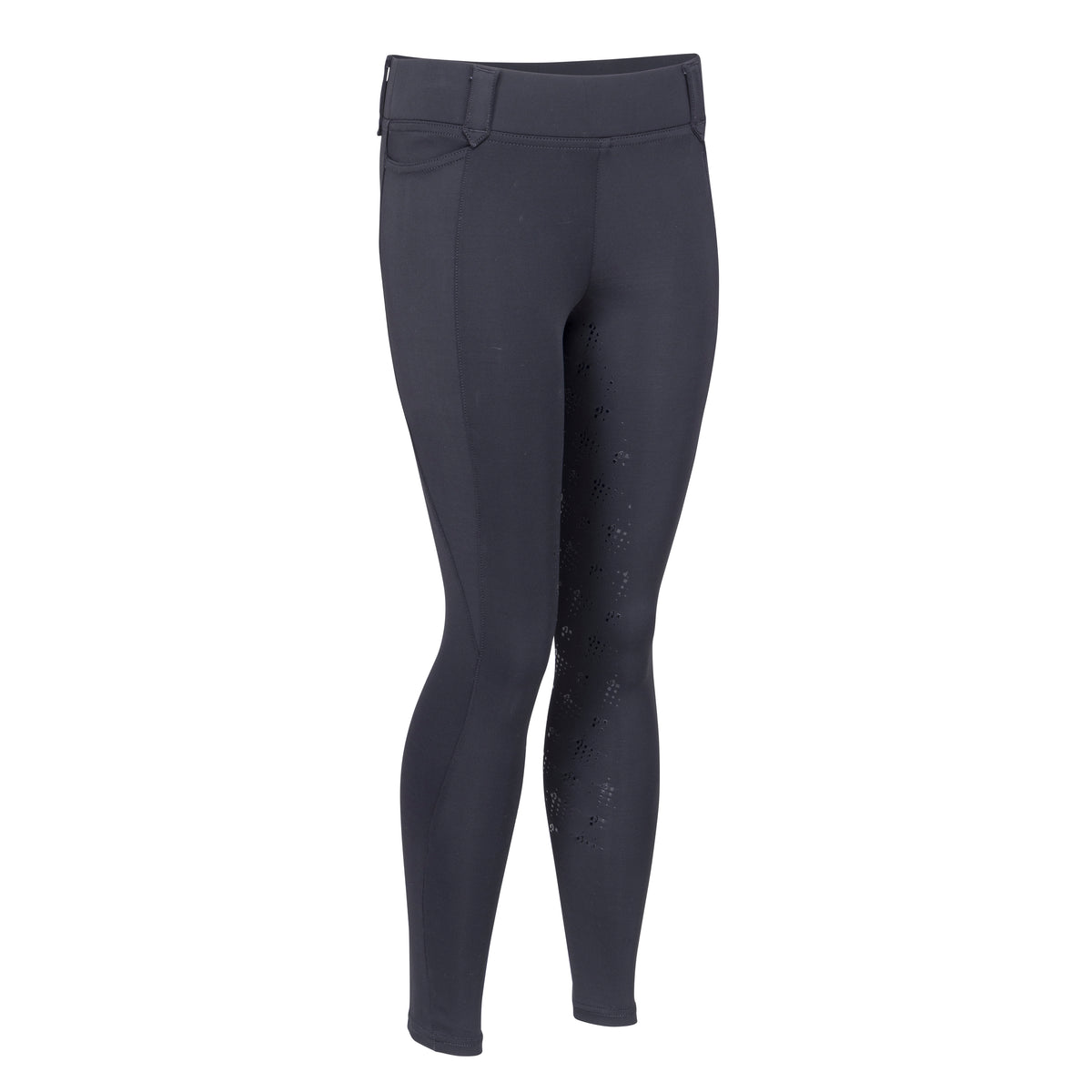 Shires Aubrion Optima MX Riding Tights - Young Rider #colour_black