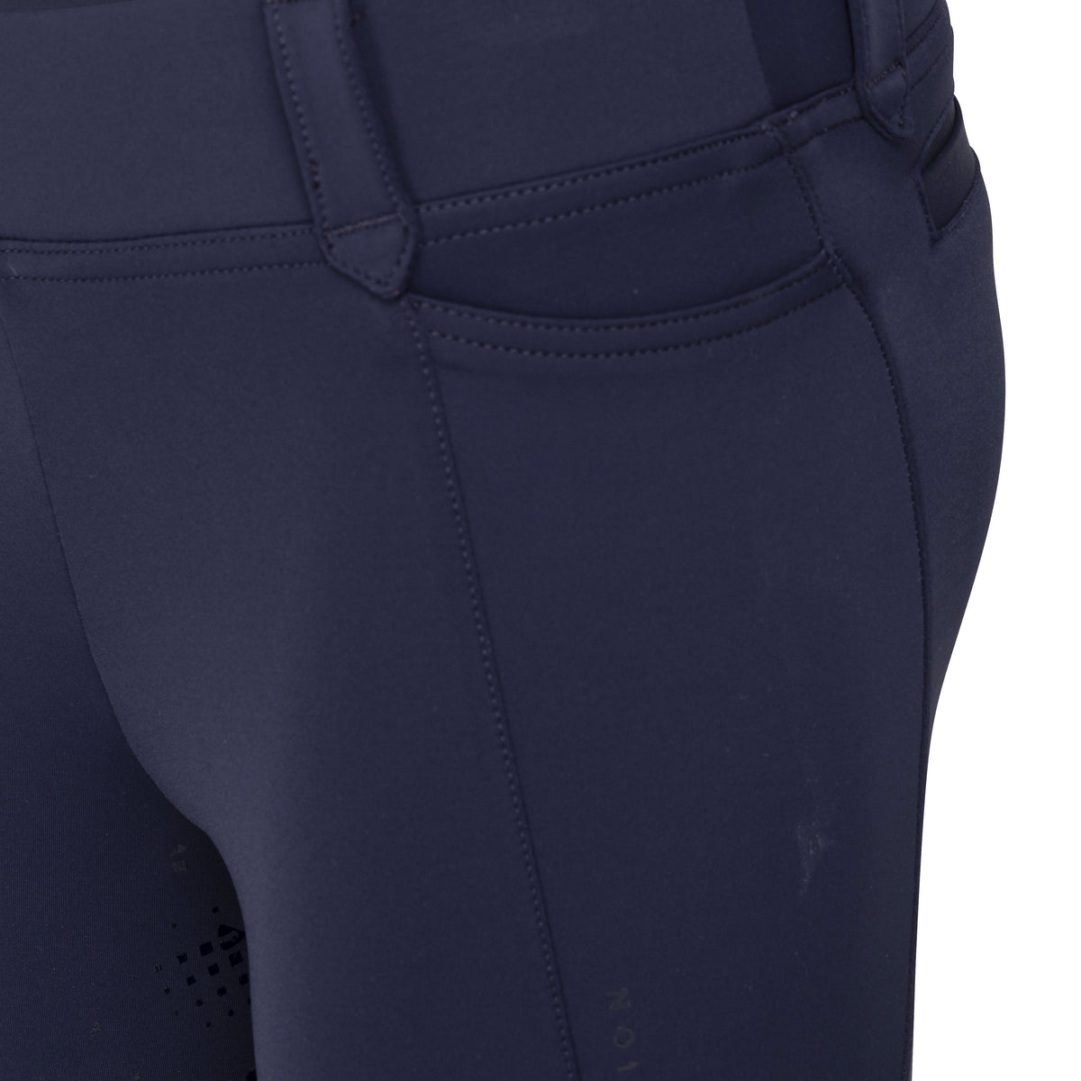 Shires Aubrion Optima MX Riding Tights - Young Rider #colour_navy