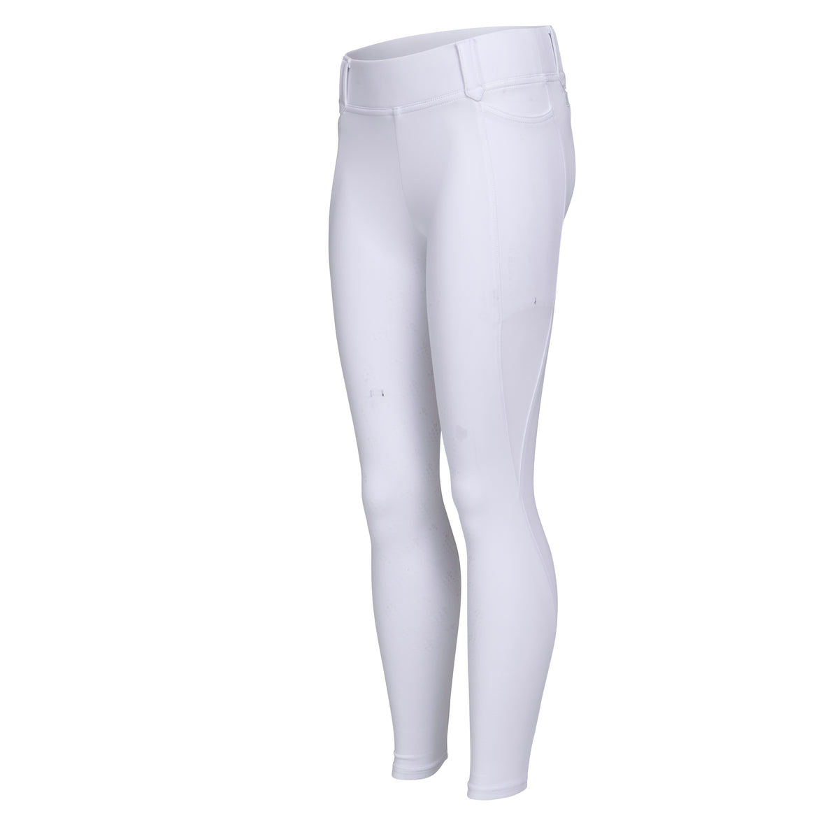 Shires Aubrion Optima MX Riding Tights - Young Rider #colour_white