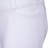 Shires Aubrion Optima MX Riding Tights - Young Rider #colour_white