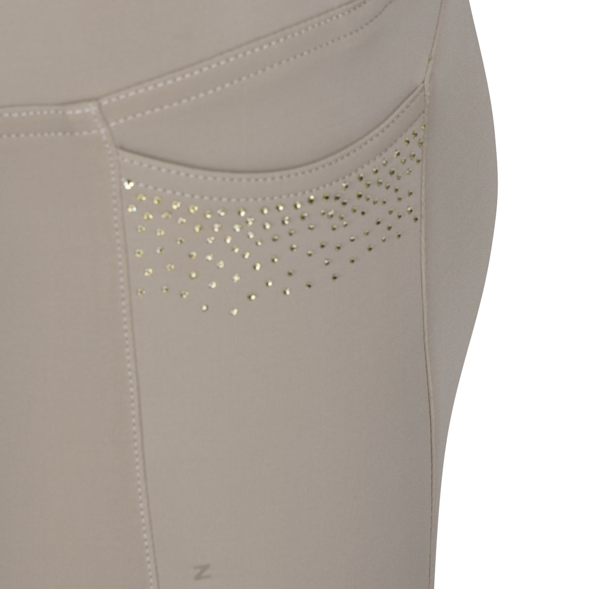 Shires Aubrion Optima GX Riding Tights - Young Rider #colour_beige