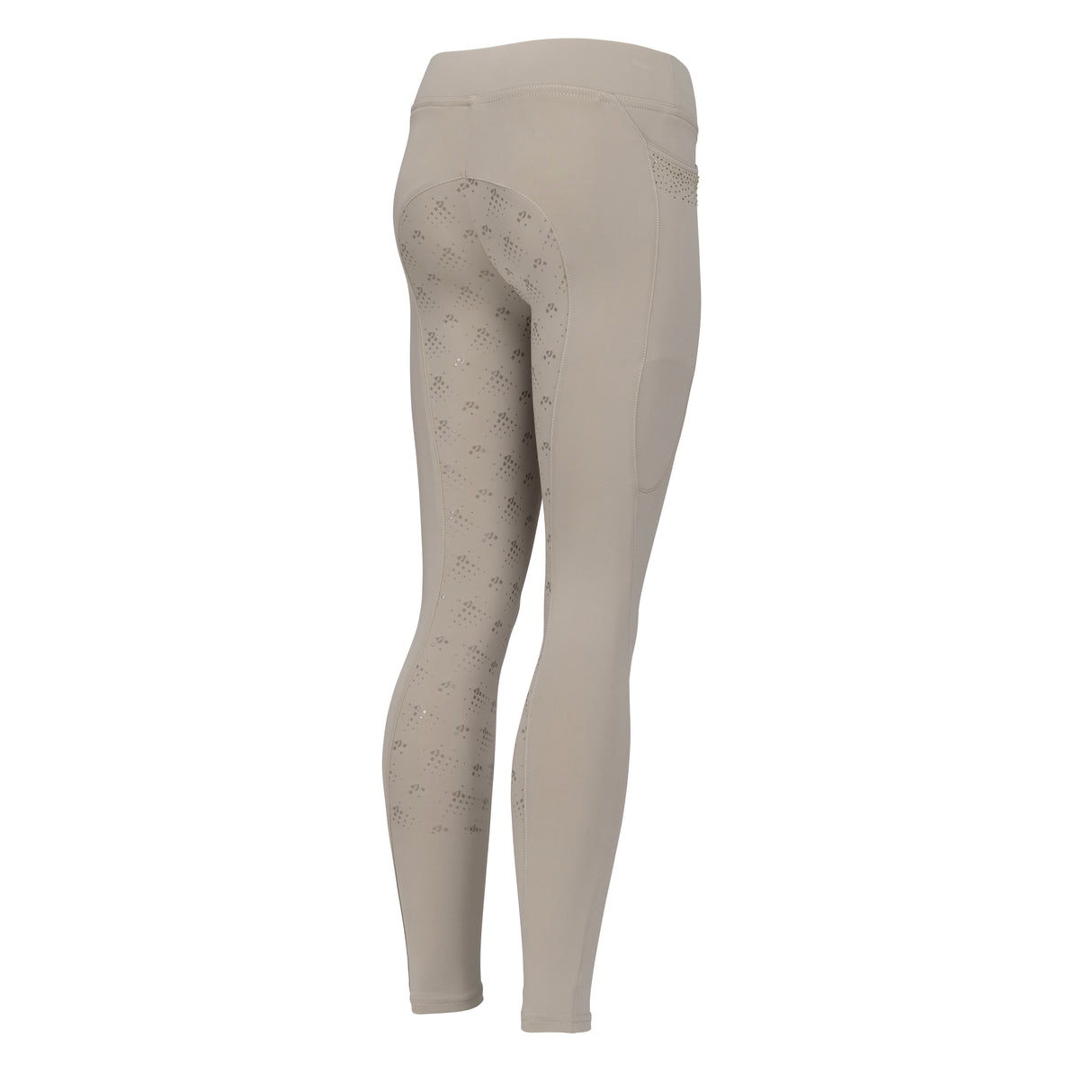 Shires Aubrion Optima GX Riding Tights - Young Rider #colour_beige