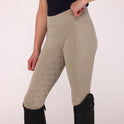 Shires Aubrion Optima GX Riding Tights - Young Rider #colour_beige