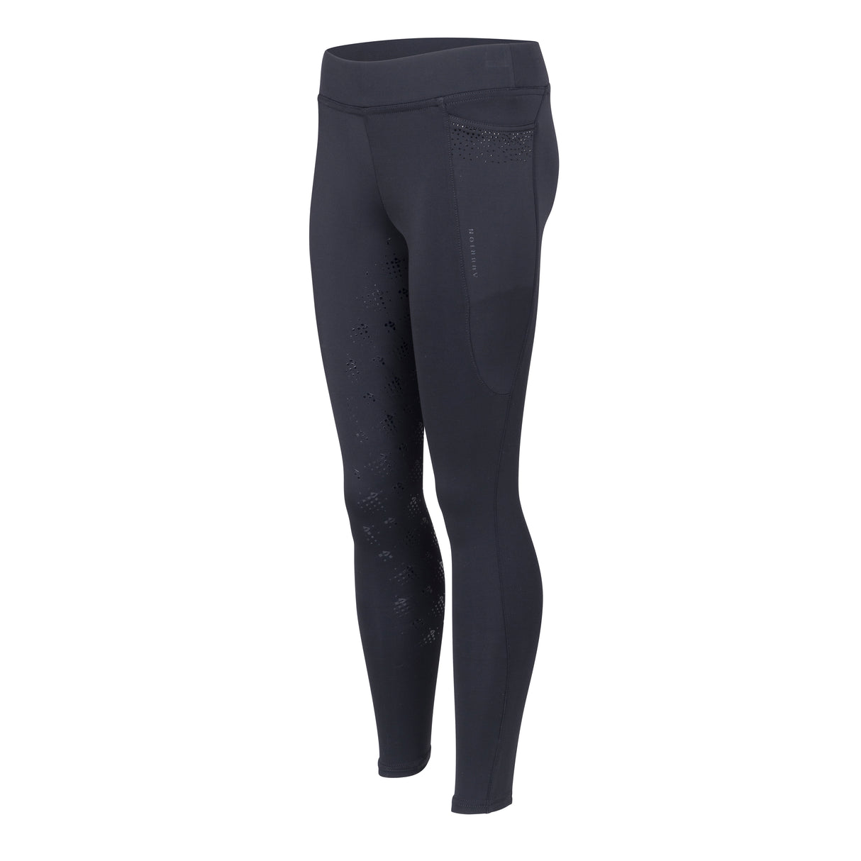 Shires Aubrion Optima GX Riding Tights - Young Rider #colour_black