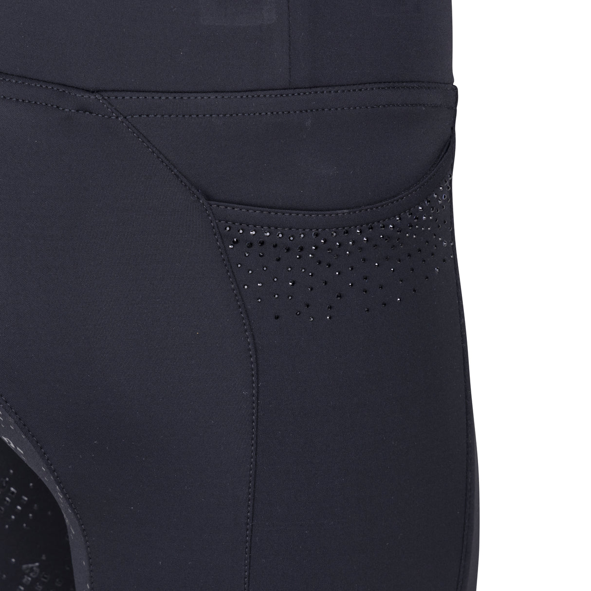 Shires Aubrion Optima GX Riding Tights - Young Rider #colour_black