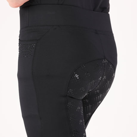 Shires Aubrion Optima GX Riding Tights - Young Rider #colour_black