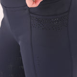 Shires Aubrion Optima GX Riding Tights - Young Rider #colour_navy