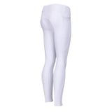 Shires Aubrion Optima GX Riding Tights - Young Rider #colour_white