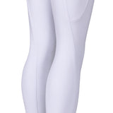 Shires Aubrion Optima GX Riding Tights - Young Rider #colour_white