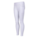 Shires Aubrion Optima GX Riding Tights - Young Rider #colour_white