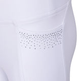 Shires Aubrion Optima GX Riding Tights - Young Rider #colour_white