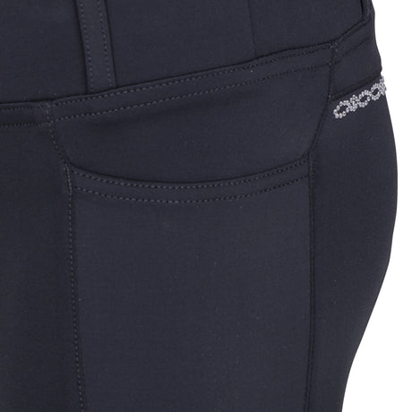 Shires Aubrion Optima LX Riding Tights - Young Rider #colour_black