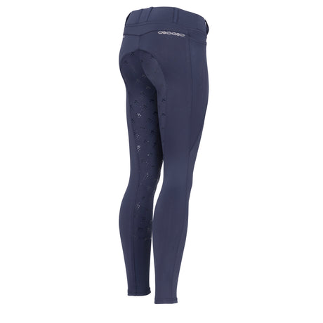 Shires Aubrion Optima LX Riding Tights - Young Rider #colour_navy