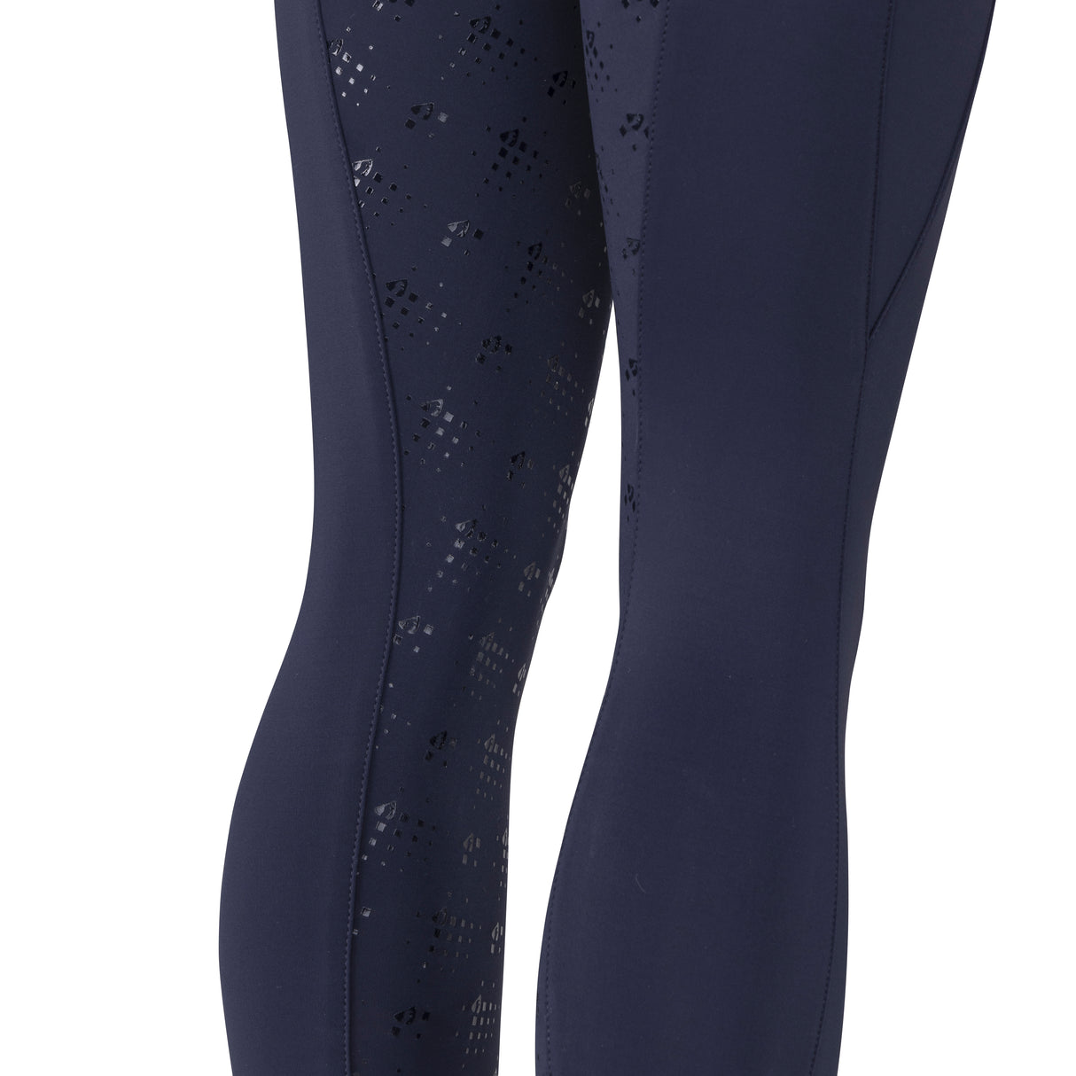 Shires Aubrion Optima LX Riding Tights - Young Rider #colour_navy