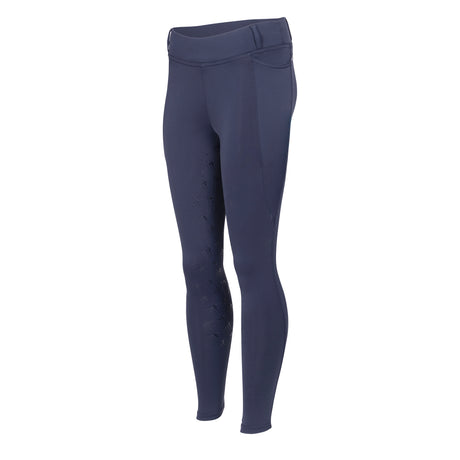 Shires Aubrion Optima LX Riding Tights - Young Rider #colour_navy