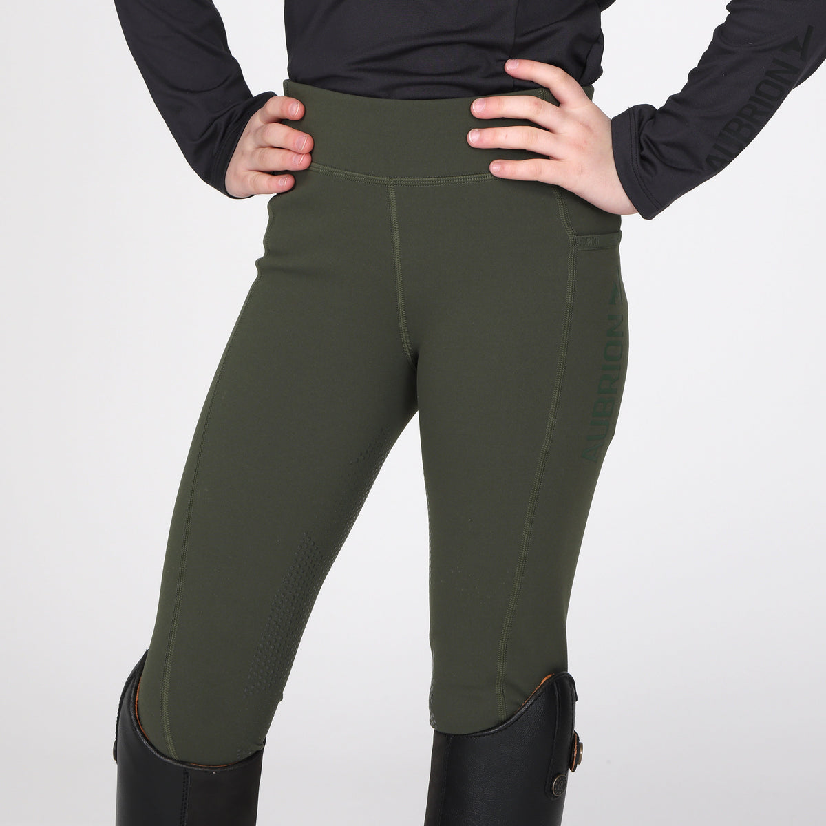Shires Young Rider Aubrion React Winter Riding Tights