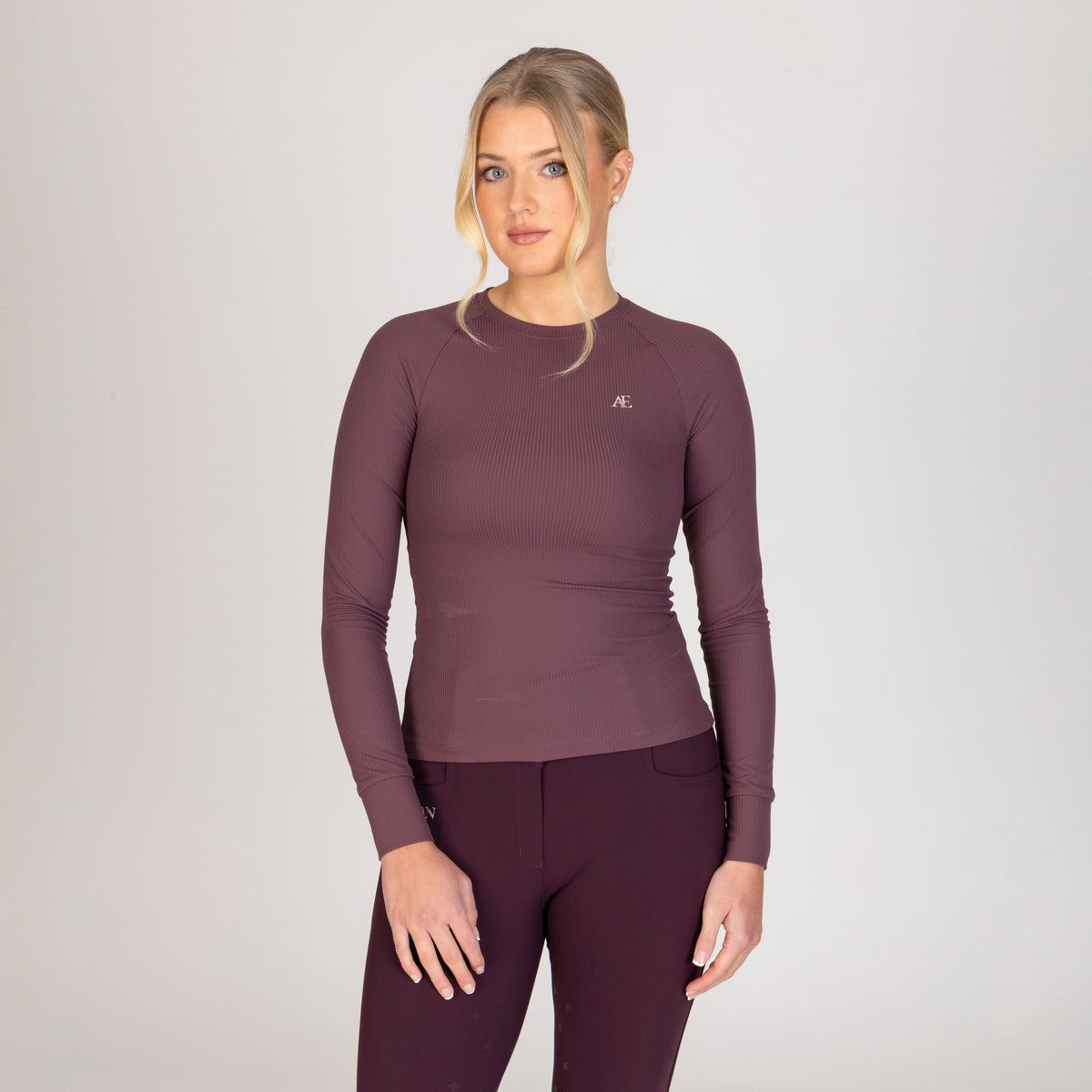 Shires Aubrion Equestrian Ribbed Long Sleeve Top