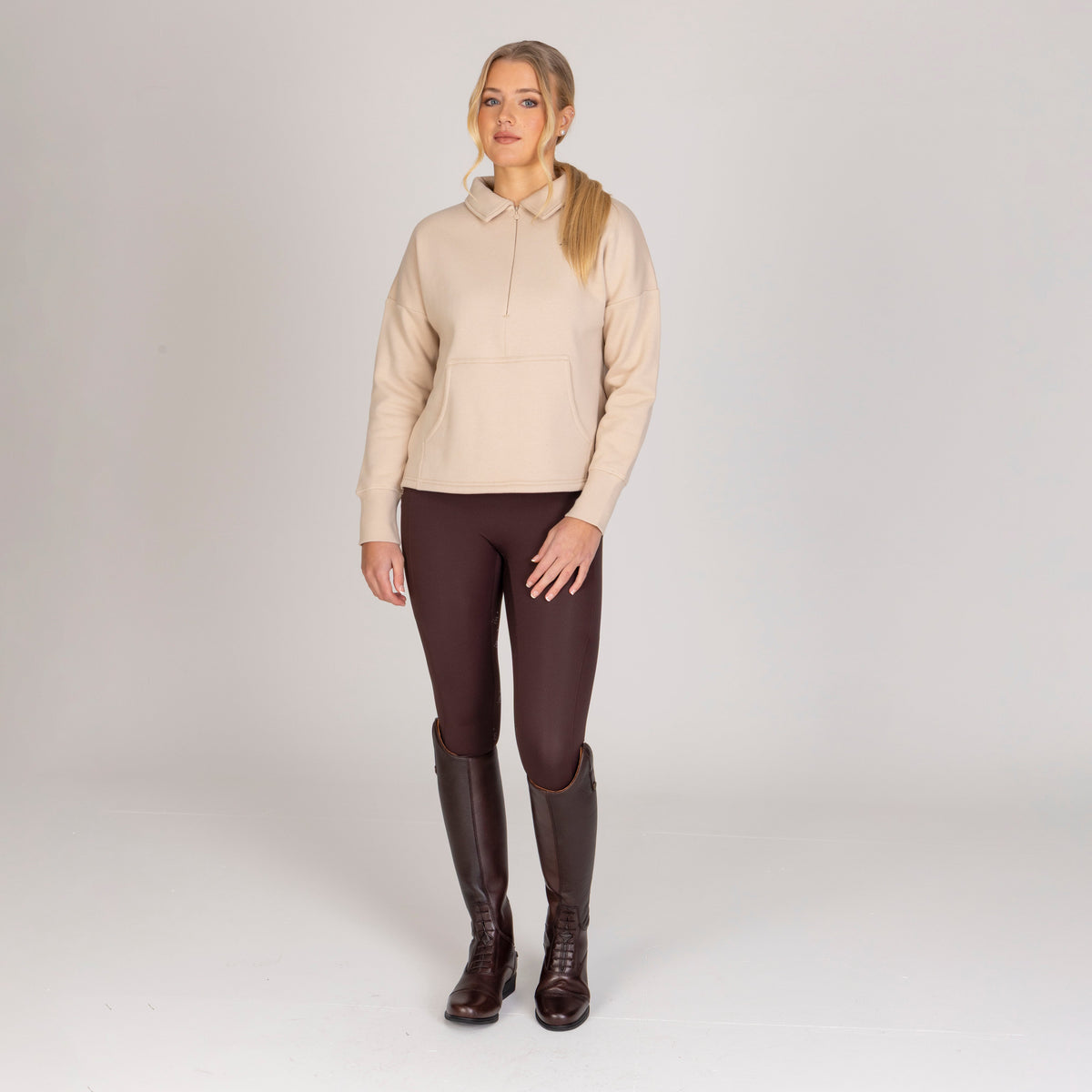 Shires Aubrion Equestrian Quarter Zip Sweater