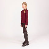 Shires Aubrion Equestrian Ribbed Long Sleeve Top - Young Rider